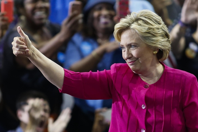 H. Clinton spurtas – reitingų kovoje atitrūko nuo D. Trumpo per 8 proc.