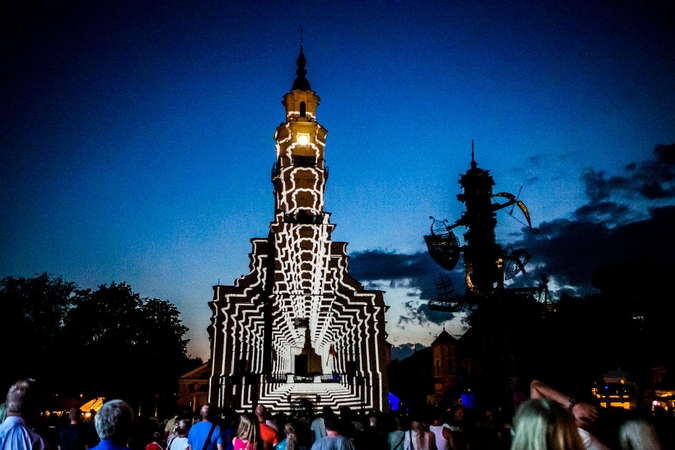 Rotušės gimtadienio proga – garsų ir šviesų spektaklis