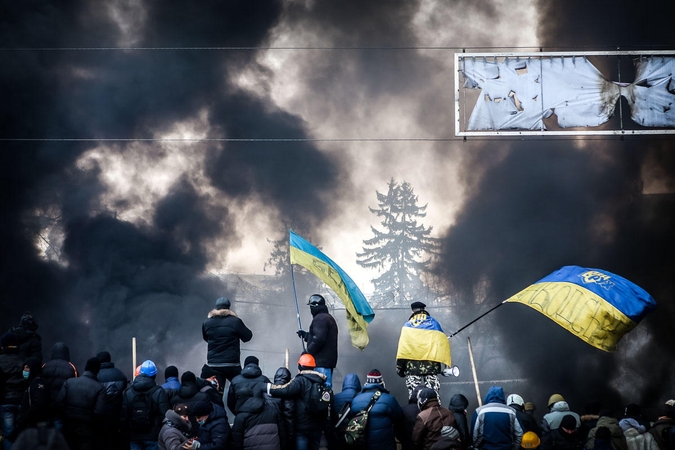 Kijevo ligoninėje nuo žaizdų mirė dar vienas protestuotojas 