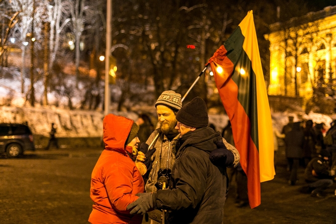 Virš Maidano plevėsuoja ir Lietuvos trispalvė (išskirtinis reportažas)