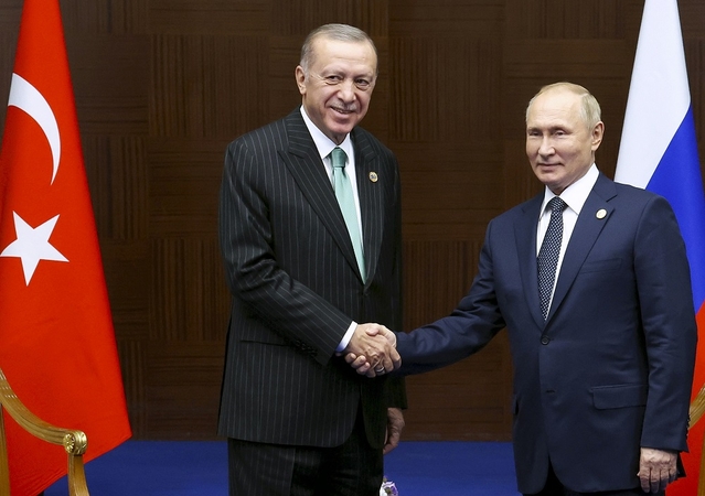 Recepas Tayyipas Erdoganas ir Vladimiras Putinas