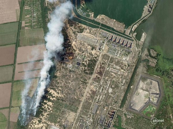 „Enerhoatom“: dėl rusų karių apšaudymo išjungtas vienas iš Zaporižios AE reaktorių