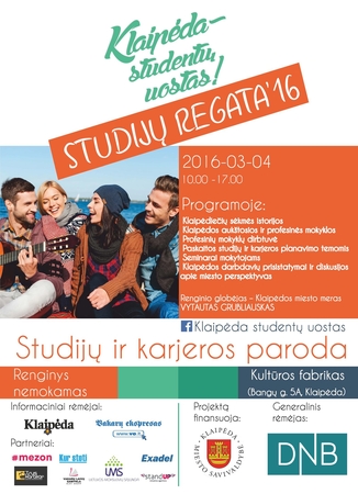 „Klaipėda – studentų uostas. Studijų regata‘16"
