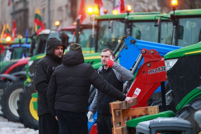 Ūkininkai palieka sostinę