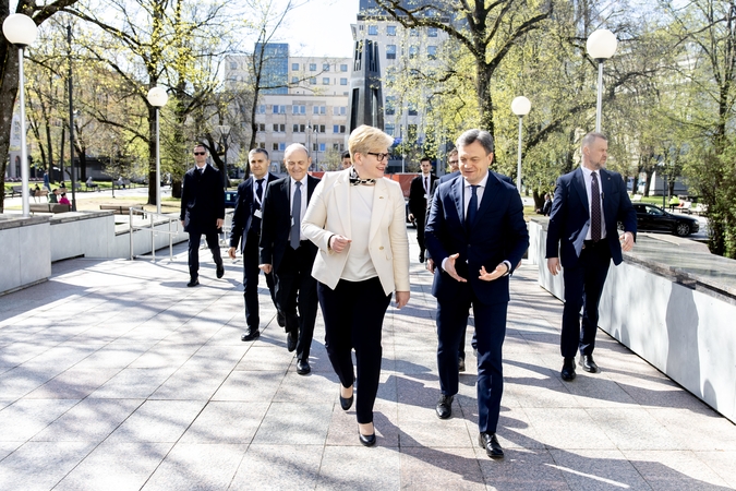 Premjerė: Lietuva tikisi, kad derybos dėl Moldovos narystės ES prasidės vasaros pradžioje