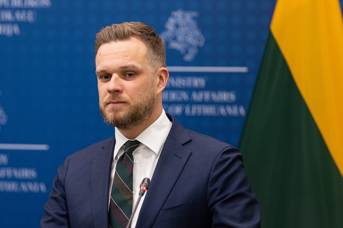 G. Landsbergis pavojingais vadina Vakarų pareigūnų svarstymus dėl Ukrainos taikos derybų