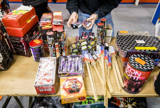 Vokietijoje policija konfiskavo 850 kilogramų fejerverkų