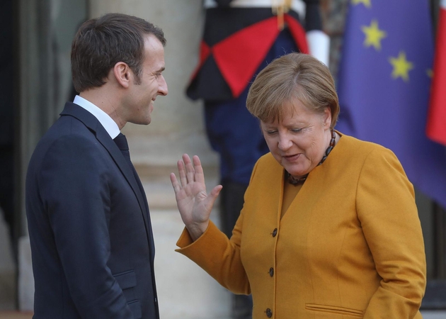 Emmanuelis Macronas ir Angela Merkel