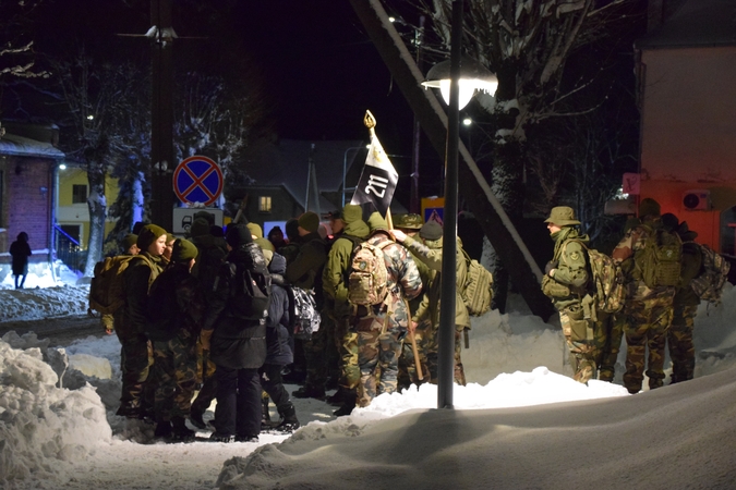 Priekulėje – naktinis žygis