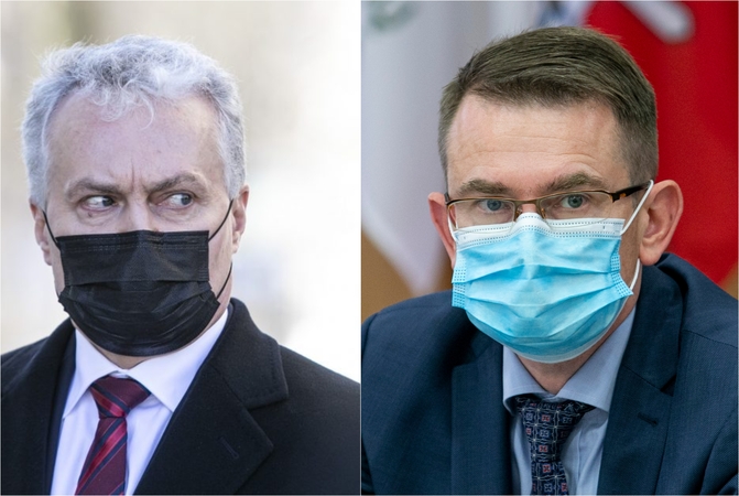 Gitanas Nausėda (kairėje) ir Arūnas Dulkys