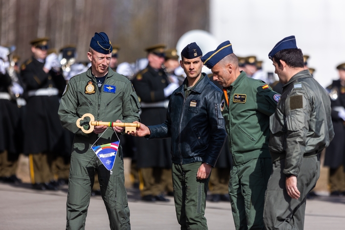 Simbolinio Baltijos oro erdvės rakto perdavimo ceremonija