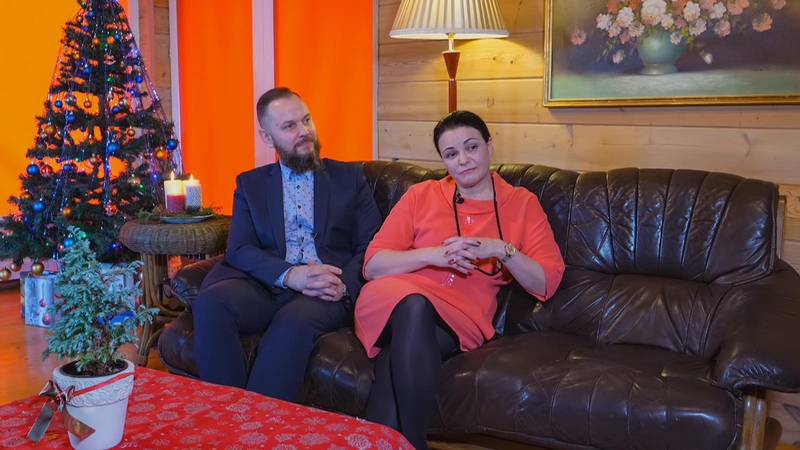 Anželika Krikštaponienė su vyru Aidu