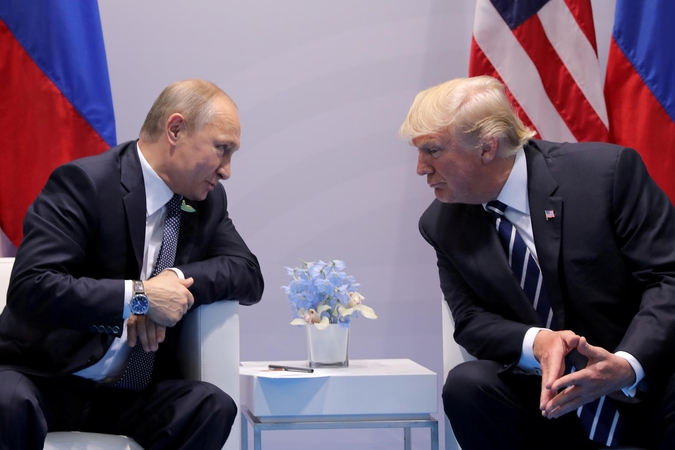 D. Trumpas pasveikino 4-ąją kadenciją pradėjusį V. Putiną