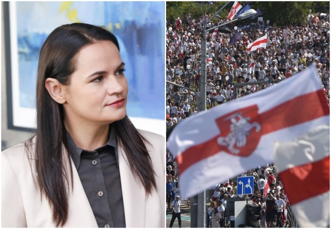 S. Cichanouskaja: mes daugiau nebijome, Baltarusija pakils kaip feniksas