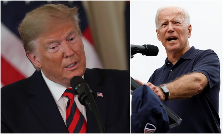 Apklausa: D. Trumpas nusileidžia J. Bidenui šešiose svarbiausiose valstijose