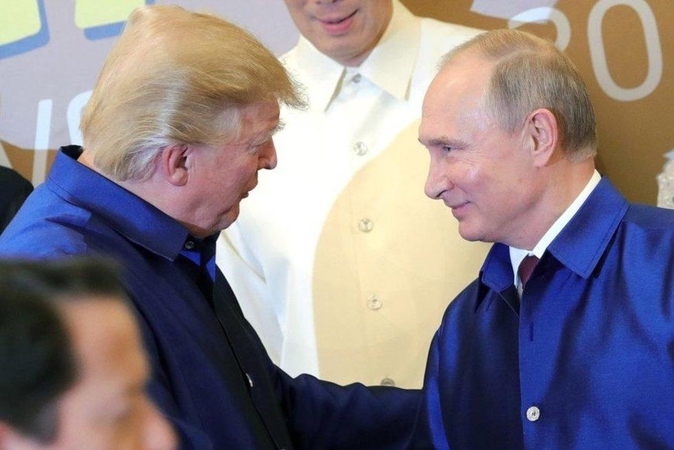 D. Trumpas: susitikimas su V. Putinu gali būti lengvesnis nei su Europos partneriais