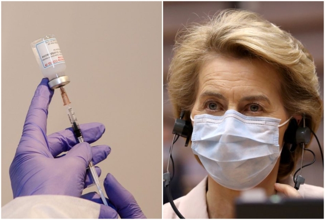 U. von der Leyen: „AstraZeneca“ padidins vakcinų nuo COVID-19 tiekimą ES 30 proc.