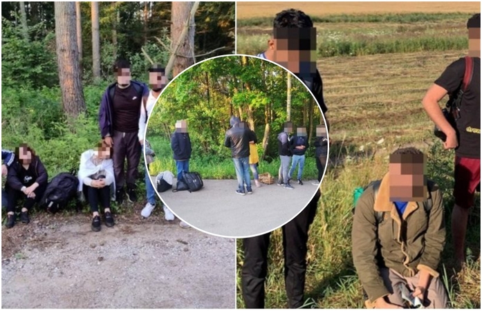 VSAT: sekmadienį sulaikytas didžiausias neteisėtų migrantų skaičius