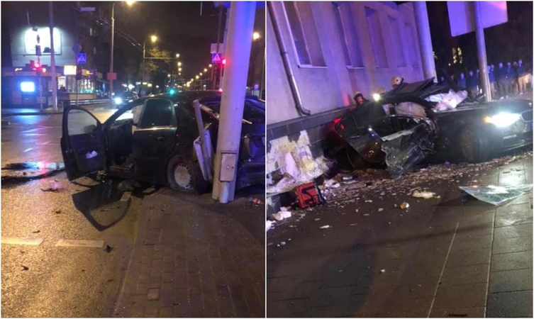 Vilniuje – kraupi BMW ir „Ford“ avarija: nukentėjo trys žmonės 