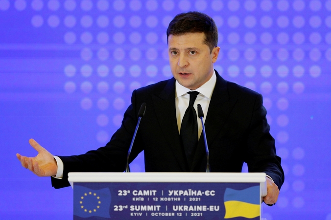 V. Zelenskis: Ukraina visiškai pasirengusi galimai konflikto su Rusija eskalacijai