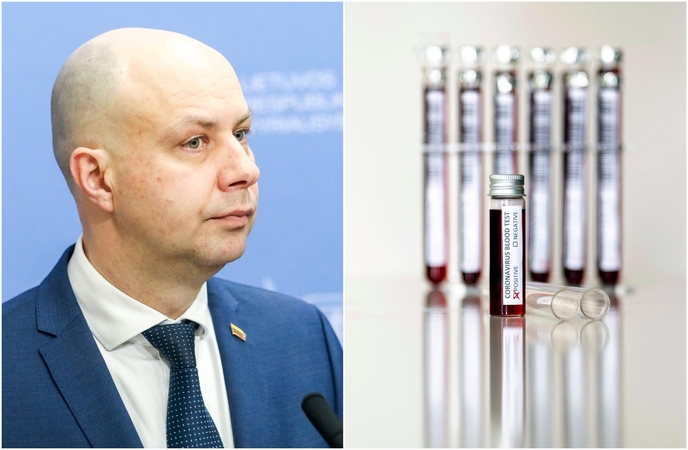 A. Veryga apie sergančių koronavirusu išleidimą gydytis į namus: kol kas nesvarstoma