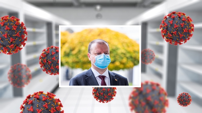 Po naujo COVID-19 atvejų rekordo – S. Skvernelio žinia: siūlys griežtinti karantiną