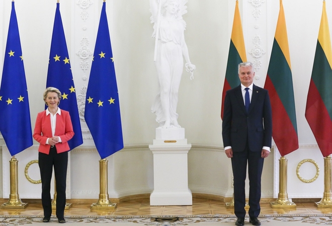 Prezidento ir EK pirmininkės susitikime aptarti ir nauji nelegalios migracijos iššūkiai