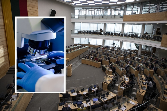 Profesorius apie COVID-19 pėdsakų paiešką Seime: ar užkrėsti paviršiai kelia grėsmę susirgti?