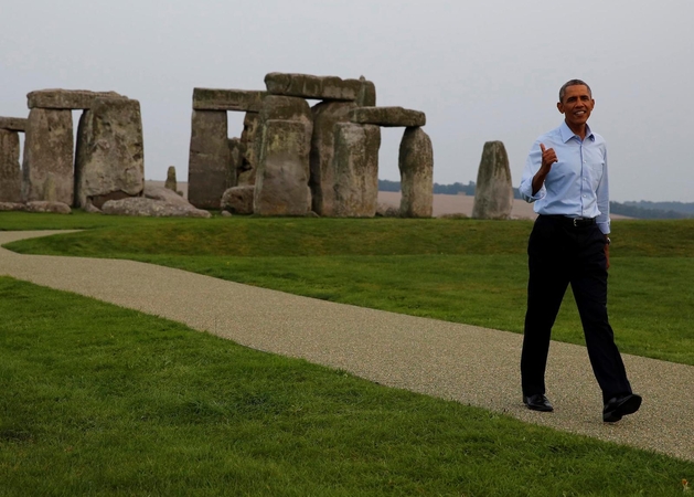 Po NATO viršūnių susitikimo B. Obama aplankė Stounhendžą