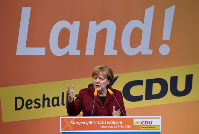 Vokietijos lyderė A. Merkel sutriuškinta rinkimuose