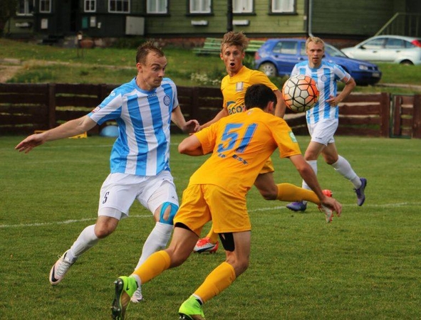 Kontrolinėse futbolo rungtynėse „Trakai“ nusileido „Rigos“ ekipai