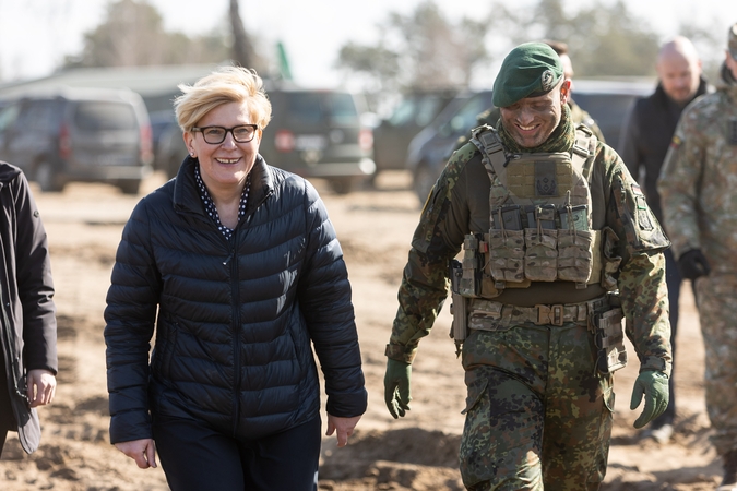 Premjerė: didžiuojamės modernia, stipria Lietuvos kariuomene