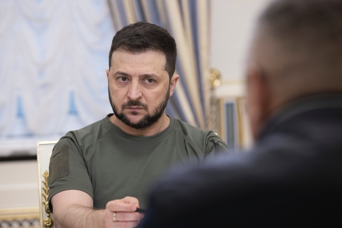 V. Zelenskis: Rusija trokšta paversti Rytų Ukrainos miestus pelenais