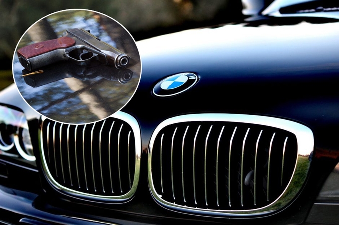Konfliktas alytiškio kieme: su BMW atvažiavę vyrai jį sužalojo ginklo rankena