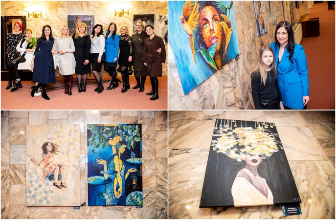 Moterys apie moteris: Kauno muzikiniame teatre – jungtinė tapybos darbų paroda