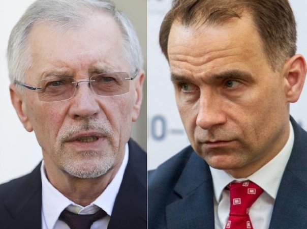 Gediminas Kirkilas (kairėje) ir Rokas Masiulis (dešinėje)