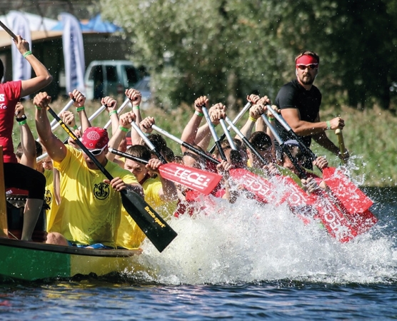 Klaipėdoje – drakonų valčių ralis