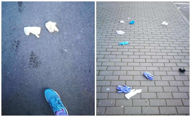 Klaipėdiečiai piktinasi netvarka: apsaugos priemonės – ant žemės