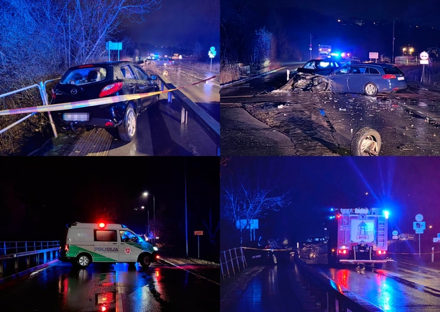 Stipri avarija Lapių kelyje