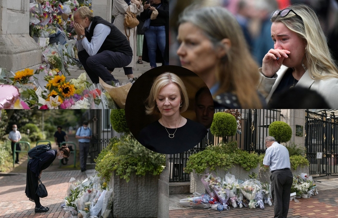 Po karalienės mirties iš L. Truss lūpų liejosi emocijos: Dieve, sergėk karalių!