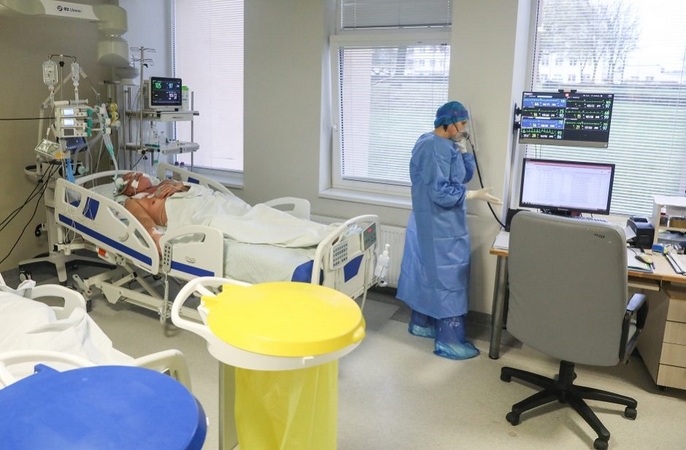 Ligoninėse šiuo metu gydomi 794 COVID-19 pacientai, iš jų 92 – reanimacijoje