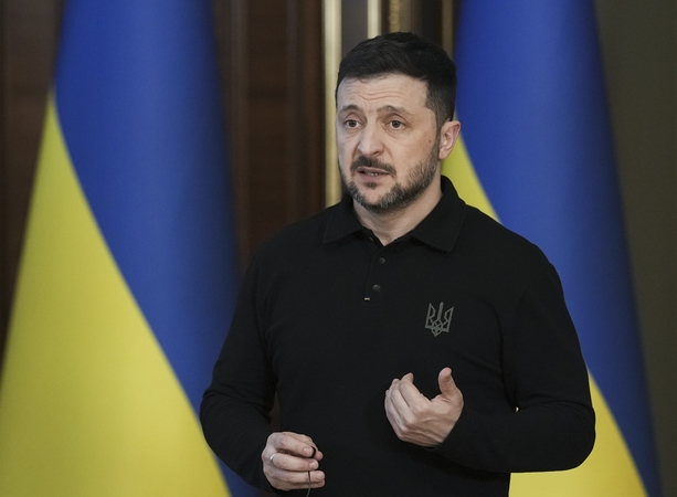 Zelenskis: Rusija nuo ryto suaktyvino Ukrainos apšaudymą