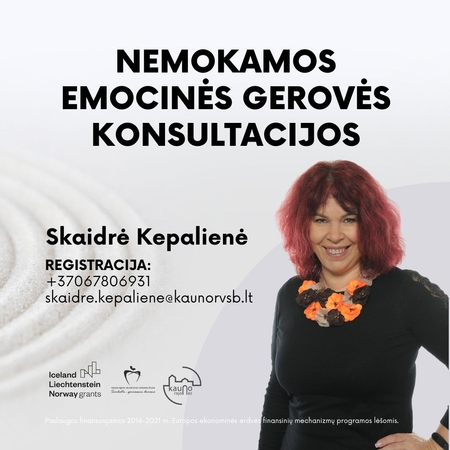 Emocinės gerovės konsultantų paslaugos lieka Kauno rajone