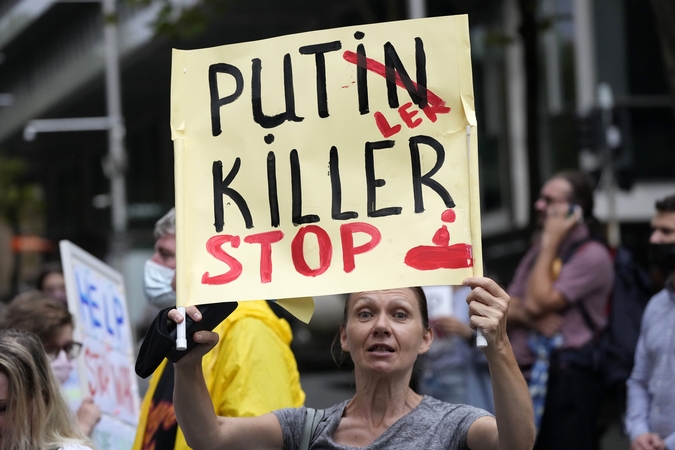 Kraugerys: daugelis pasaulio šalių vakar pasmerkė Rusiją ir karą Ukrainoje pradėjusį V. Putiną.