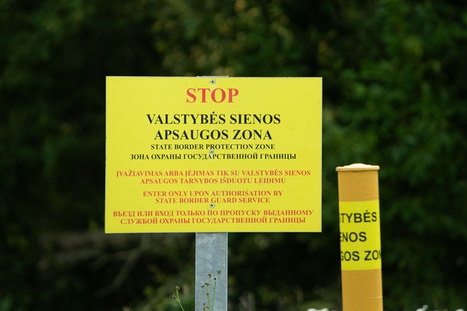 Pasienyje su Baltarusija apgręžti keturi neteisėti migrantai