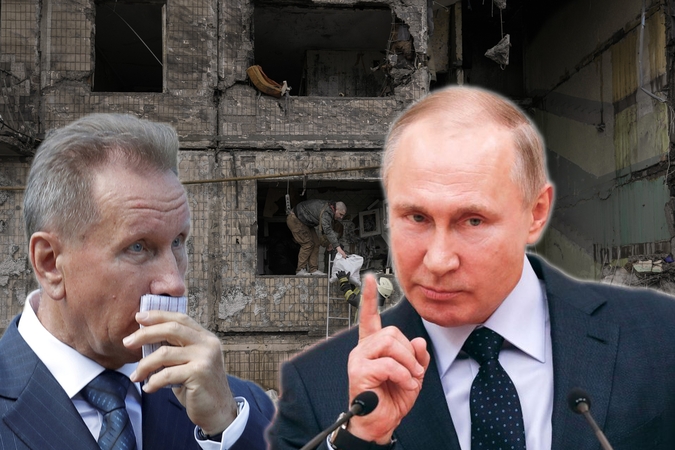 Viktoras Zolotovas (kairėje) ir Vladimiras Putinas (dešinėje)