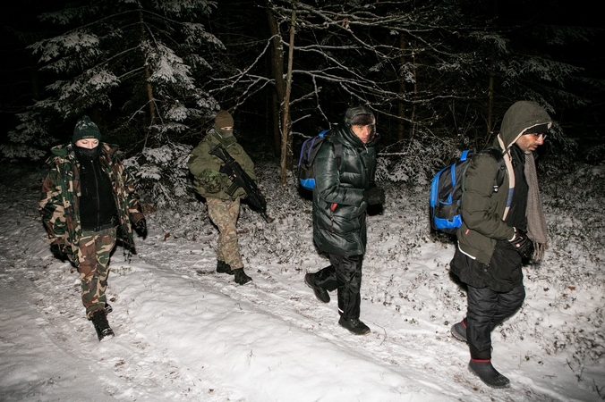 Pasienyje su Baltarusija apgręžti penki migrantai