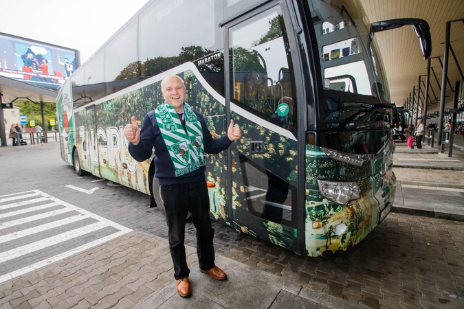 „Žalgirio“ vairuotojas Vidmantas: treneris ir autobuse treneris