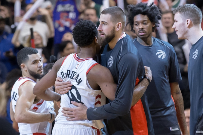 J. Valančiūno indėlis į „Raptors“ pergalę – šeši taškai