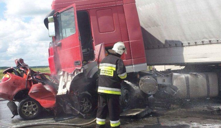 Prie Vilniaus "Crysler" palindo po vilkiku, žuvo automobilio vairuotojas 